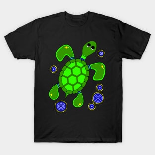 Aboriginal Art - Turtle Full T-Shirt